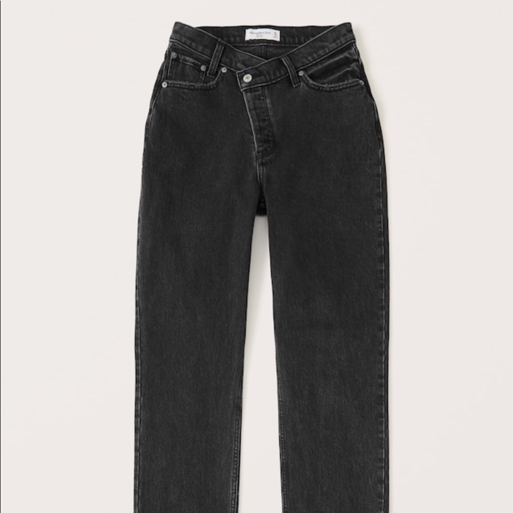 Abercrombie High Rise Dad Jean - Long